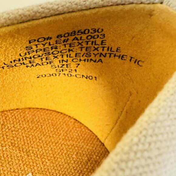 J Crew Shoes Womens 7 Beige Canvas Seville Wedge Espadrille Slip On Heels Summer - Picture 12 of 13